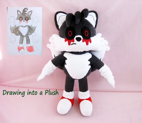 Tails EXE From Sonik Plush Toy Custom Plush Inspired by the 