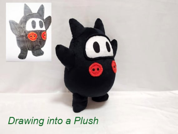 Custom Plush Just Like Tails Doll Inspired Plush funmade , Handmade to  Order From the Drawing. Not for Christmas 