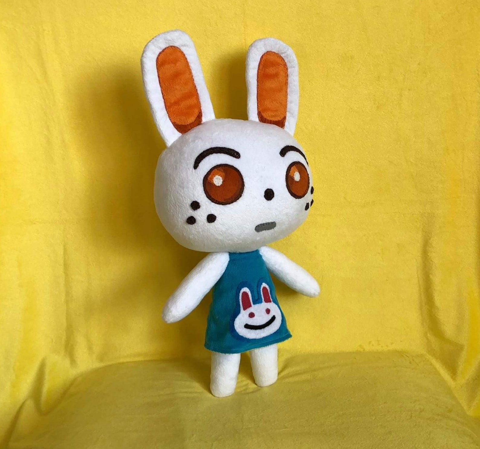 Ruby bunny animal crossing inspired plush made to order 40 cm Etsy