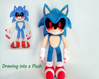 Сustom plush Just Like Sonic E X E plush toy, 45 cm /17 inch Сustom plush Just Like Sonic E X E plush toy, 45 cm /17 inch