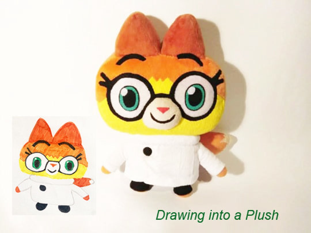 Customplush Jut Like Unikitty Doctor Fox Inspired Funmade Unofficial Handmade to Order From the Drawing. Etsy