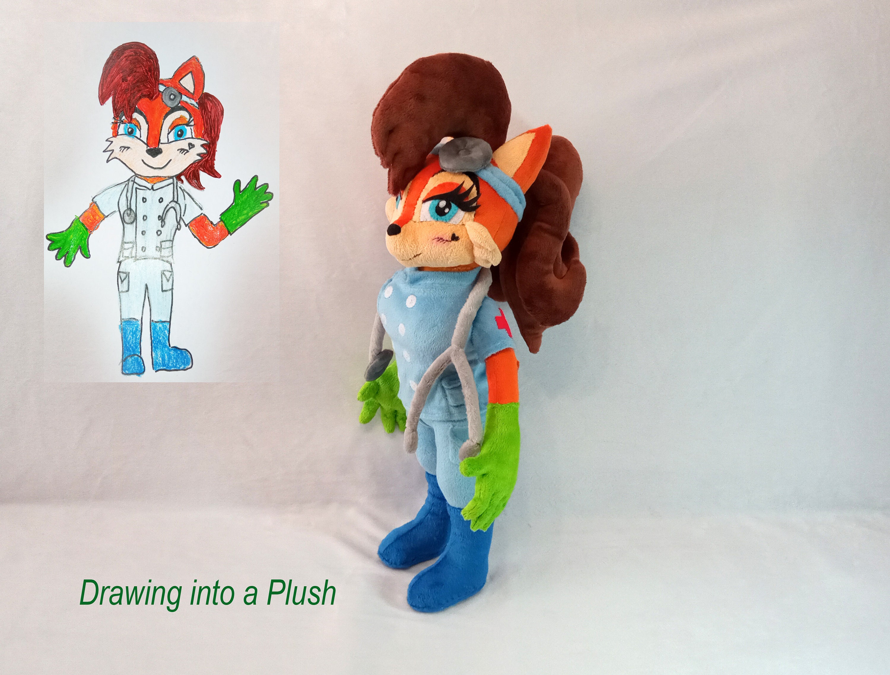 Custom Plush Just Like Sonic Exe Cyklop Sonic Plush Inspired