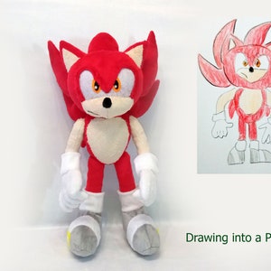 Сustom Plush Just Like Fleetway Super Sonic Sonic the Comic