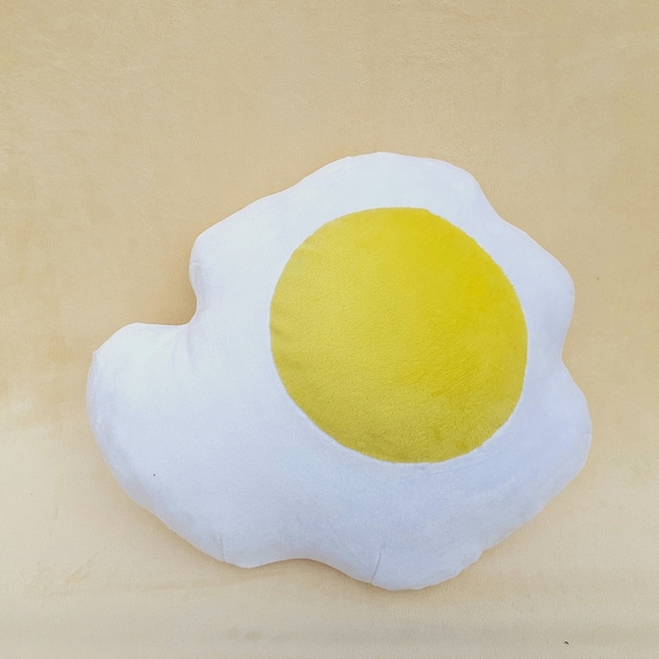 Egg Pillow Plushie  Handmade Egg cusion - food pillow, - Made to Order 40 cm