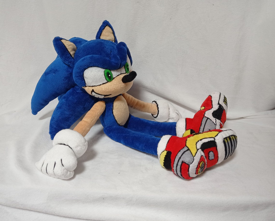 Sonic Adventure 2 with Soap Shoes inspired plush handmade to Etsy