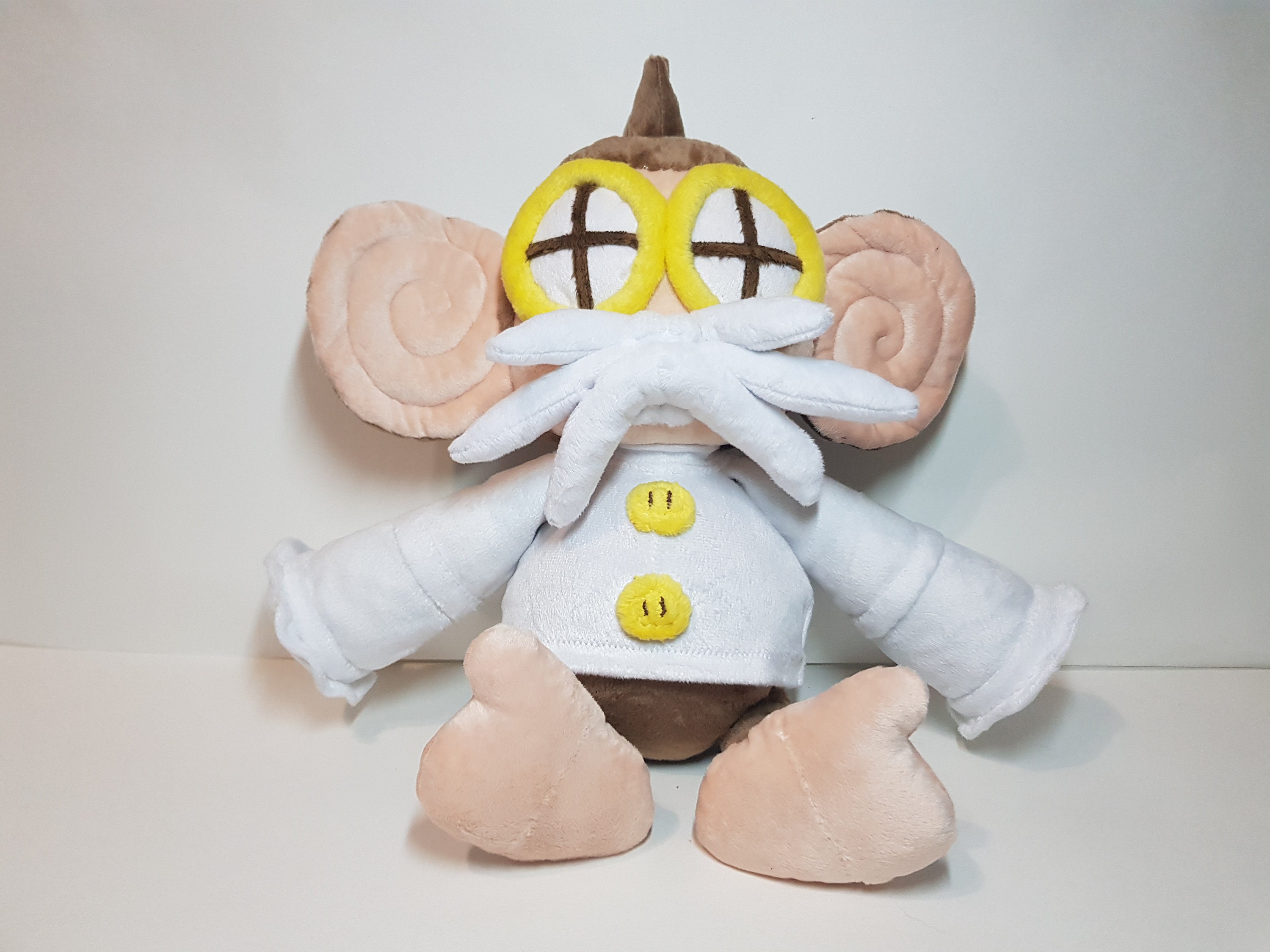 Custom Plush Just Like Doctor Super Monkey Ball Inspired Funmade Unofficial Handmade to Order From the Drawing 40 Cm Etsy UK