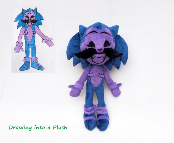 Custom Plush Just Like Majin Sonic Inspired Plush Funmade 