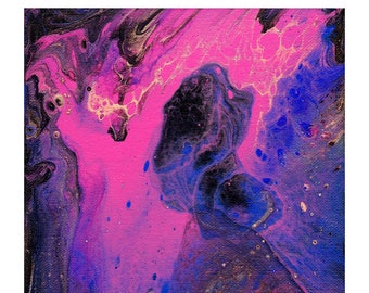 Pink Blue Nebula print