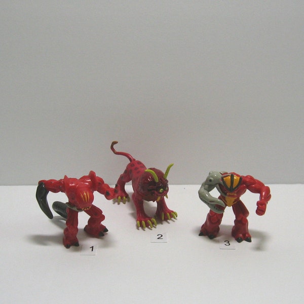 Vintage 2005 Gormiti The Invincible Lords of Nature, "Volcano Tribe - Lava, Magma" Figurines, by Giochi Preziosi, Choose a Figure