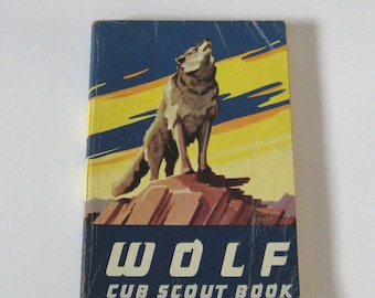 Vintage 1959 "Wolf Cub Scout Book" Boy Scouts of America