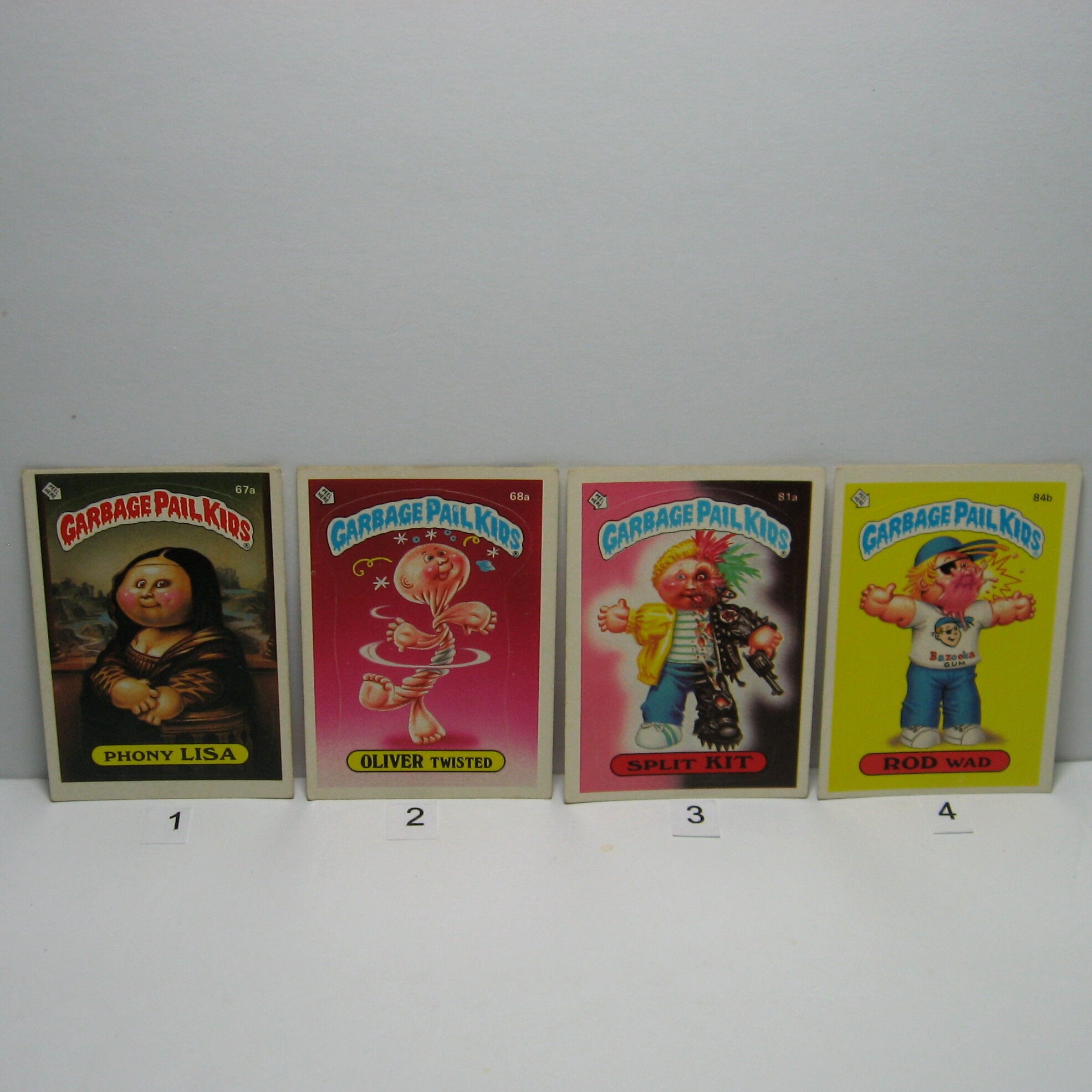 Vintage 1980s Garbage Pail Kids Cards, 