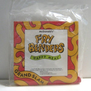 Vintage 1990 McDonalds Happy Meal Give Away Toy, &quot;Fry Benders, Grand Slam&quot; New in Bag