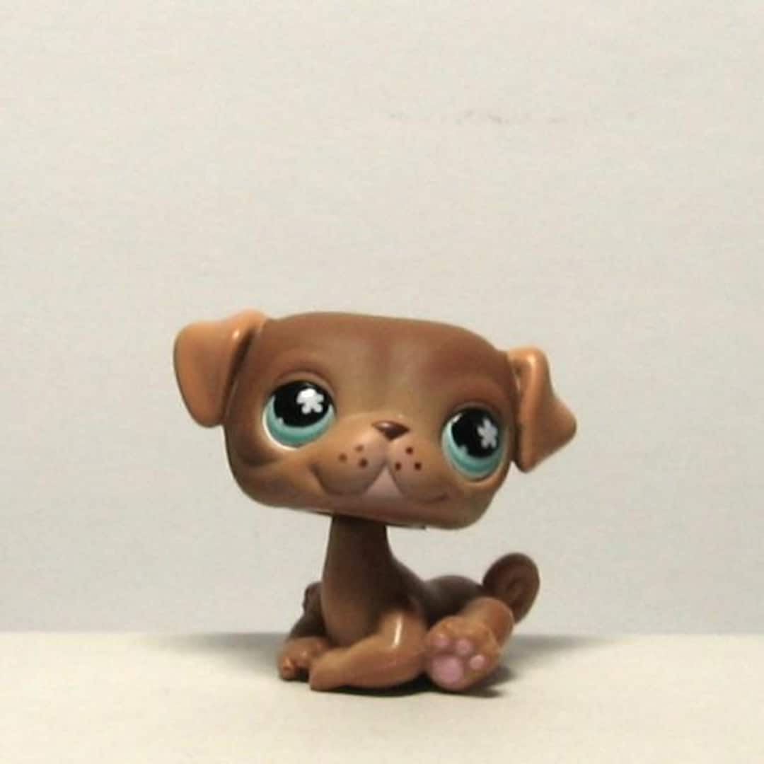 LPS Littlest Pet Shop Authentic Vintage 2007 Pug Puppy #786, Brown W ...