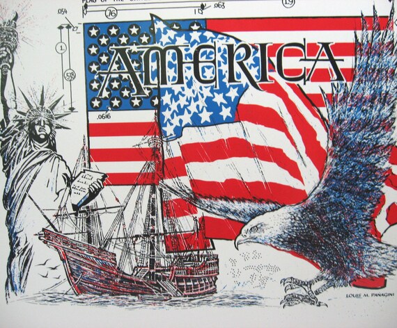 Vintage 1980s Illustration of 