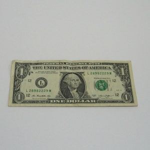 2013 Fancy Serial Number One Dollar Bill, One Quadruple Set of Digits and Two Pairs, 97.3%, Very Cool Rating
