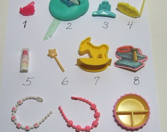Vintage 1980s My Little Pony Grooming Accessories  Hair Styling, Baby Pony Items, Misc., Choose an Item