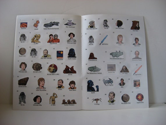 Vintage Star Wars 1990's Golden Book Sticker Book Full Color