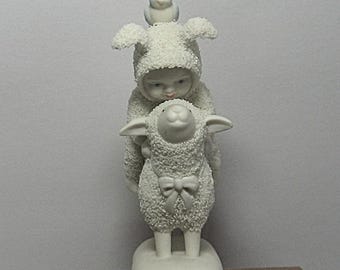Vintage Department 56 Snowbunnies Figurine (limited Edition) - 'on