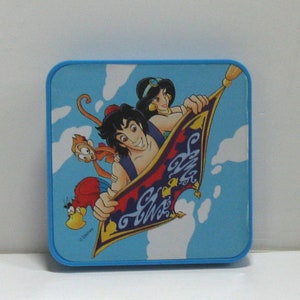 Vintage Mid 1990s from Disney Aladdin and Burger King Kids Club Blue Fun Box Aladdin & Jasmine