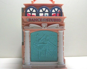 Vintage 2001 Fisher-Price Doll House, Tiny Open-Up Dance Studio