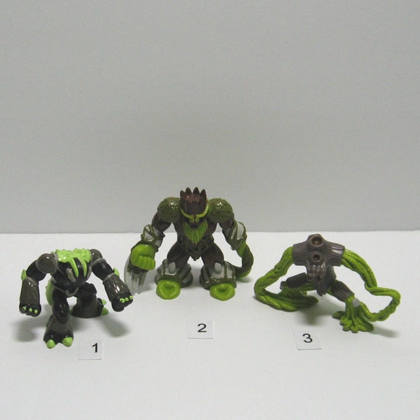 Vintage 2005 Gormiti The Invincible Lords of Nature, "Forest Tribe" Figurines Group by Giochi Preziosi, Choose a Figure