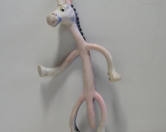 Vintage Rubber Bendable Donkey Imperial Hong Kong 1975