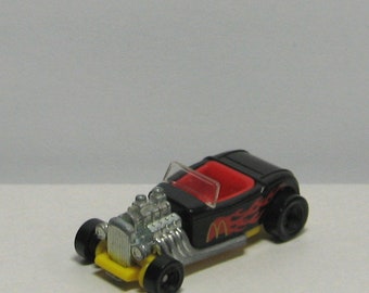 Vintage 1993 Hot Wheels for McDonalds Hot Rod, Black w/Red, Die Cast Metal and Plastic, Great Detailing, Mattel, VG/Excellent Condition