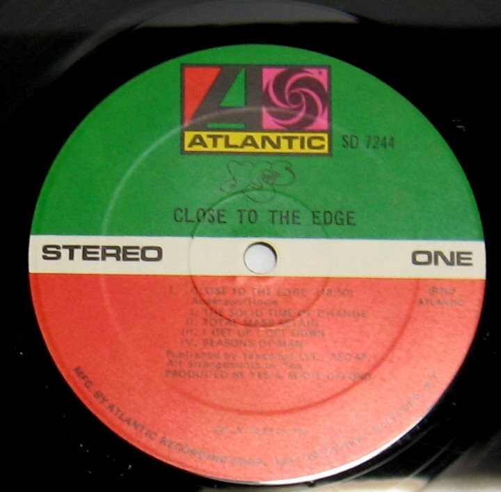 YES レコード Vintage 1972 