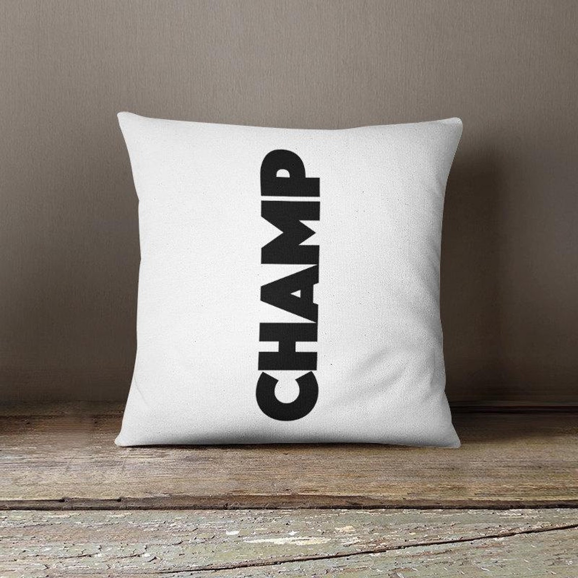 Printed pillow with words custom accent pillow bench cushion Etsy