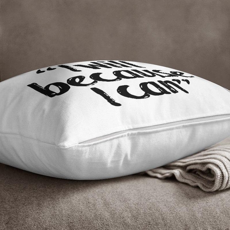 Motivational Throw Pillow Cover Quote Accent Pillow Case Etsy