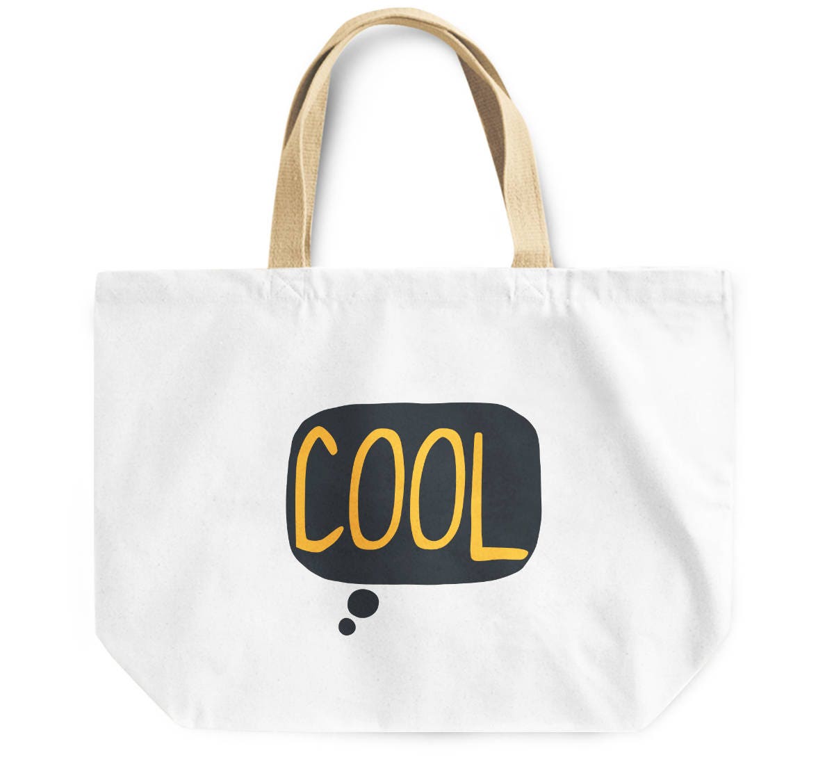 A cool tote bag that actually says Cool on it dialog box | Etsy