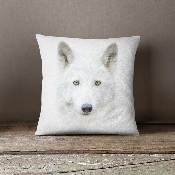 wolf throw pillows