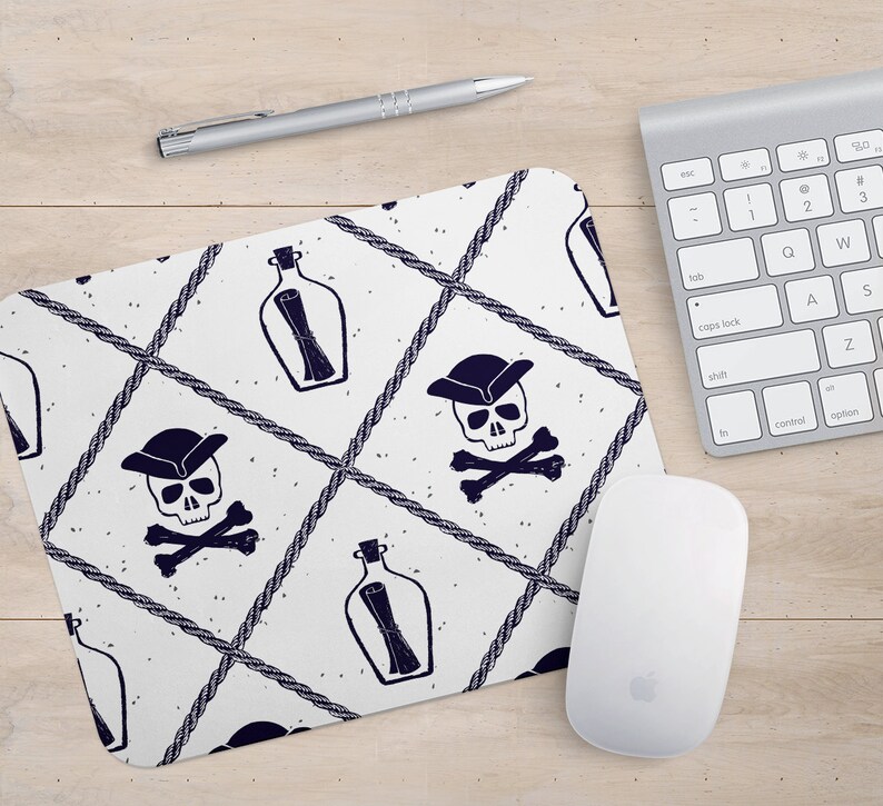 Mouse Pad Desk Accessories Printed Mousemat Office Gift Round Etsy