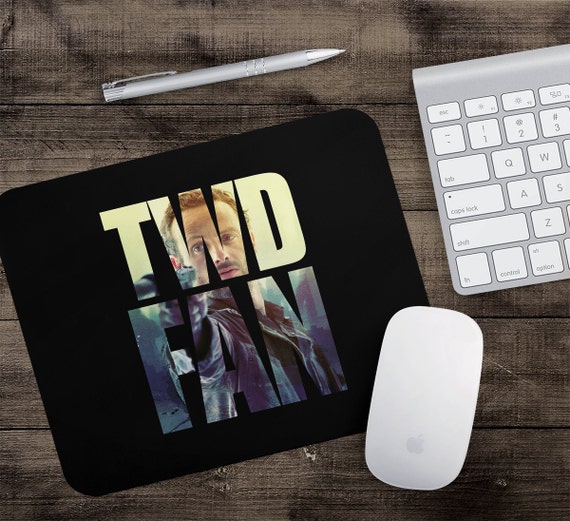 mouse-pad-walking-dead-desk-accessories-rick-grimes-printed-etsy