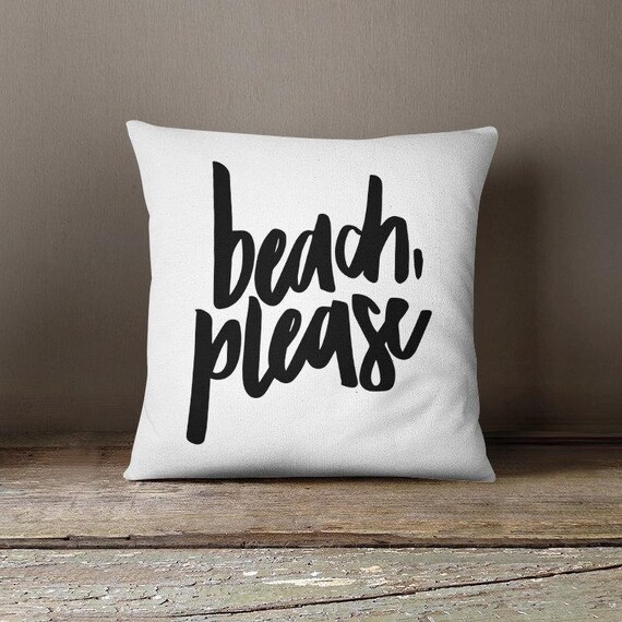 beach please pillow