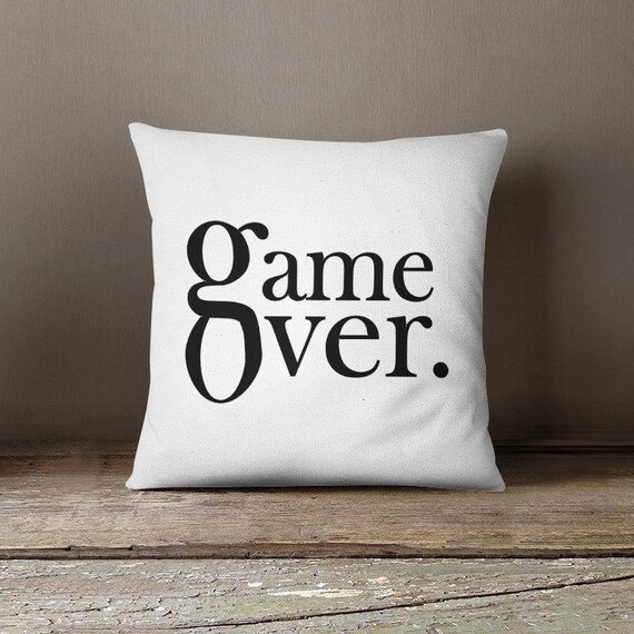 Throw Pillow With Words Printed Pillow Case Gift For Boys Etsy