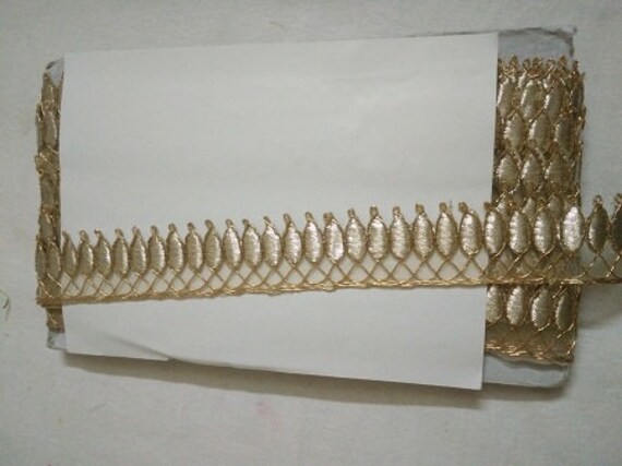 Belle lumière dorée Gota travail de de travail coupe lacets 10 verges 7472e1 Belle lumière dorée Gota travail de de travail coupe lacets 10 verges 7472e1