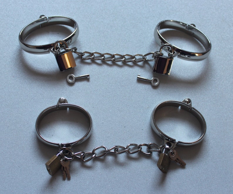 Metal Handcuff Manacles Shackles Uk Submissive Women and Men Etsy