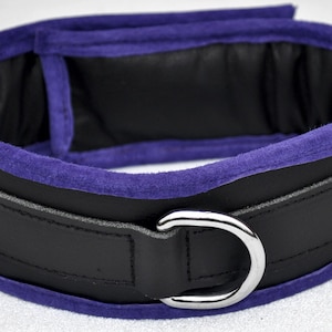 Real leather padded collar made in the U.K. Lockable or regular buckle. Winner of the Bondage Awards.