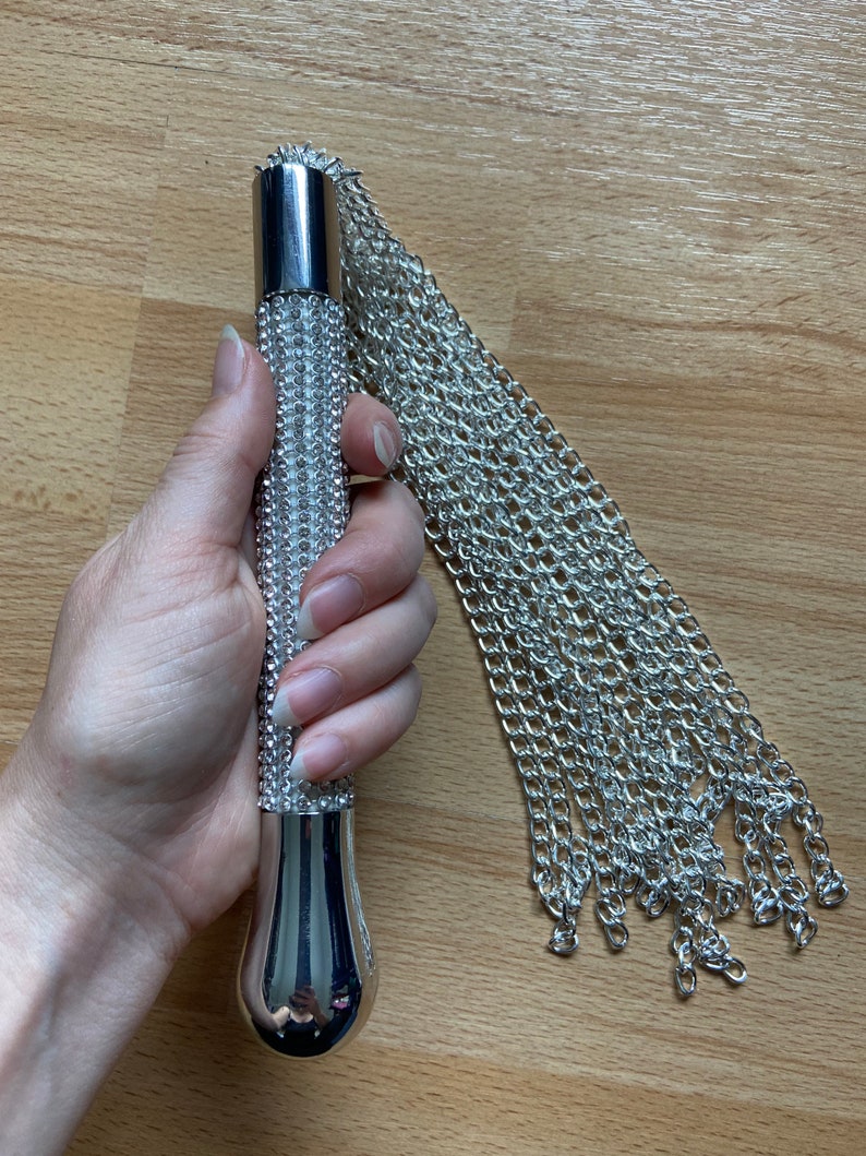 Luxury Sparkle Chain Flogger Whip for Bdsm Play in the Uk With Etsy