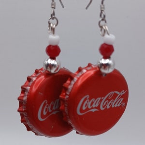 Boucles d'oreilles capsule de coca-cola image 1