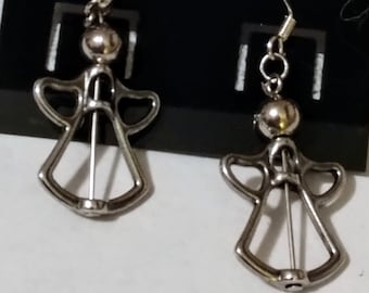 Metal Angel Earrings
