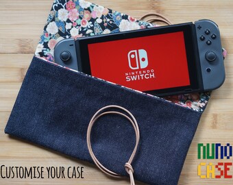 Raw Denim & Leather Nintendo Switch Case