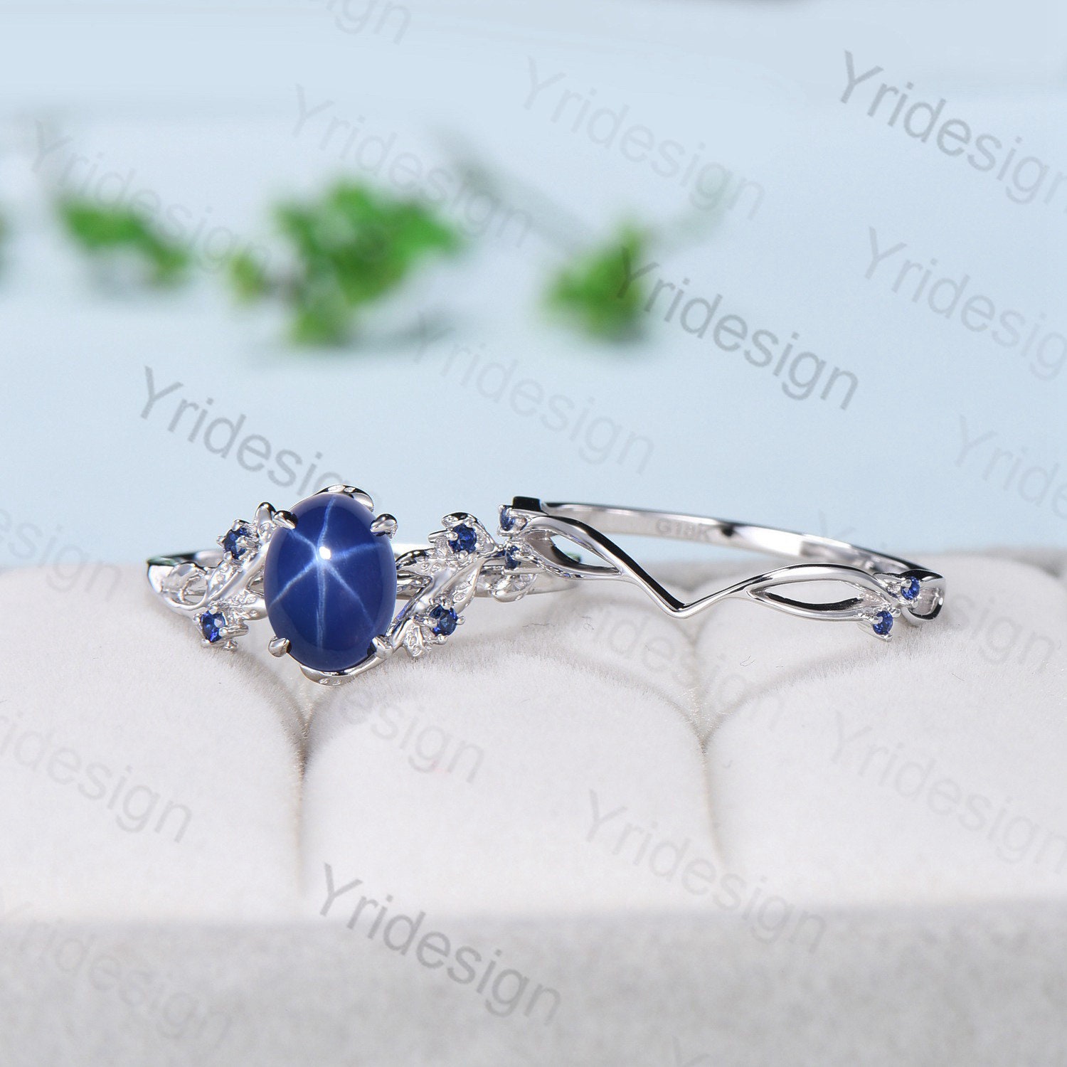 Natural star sapphire ring store