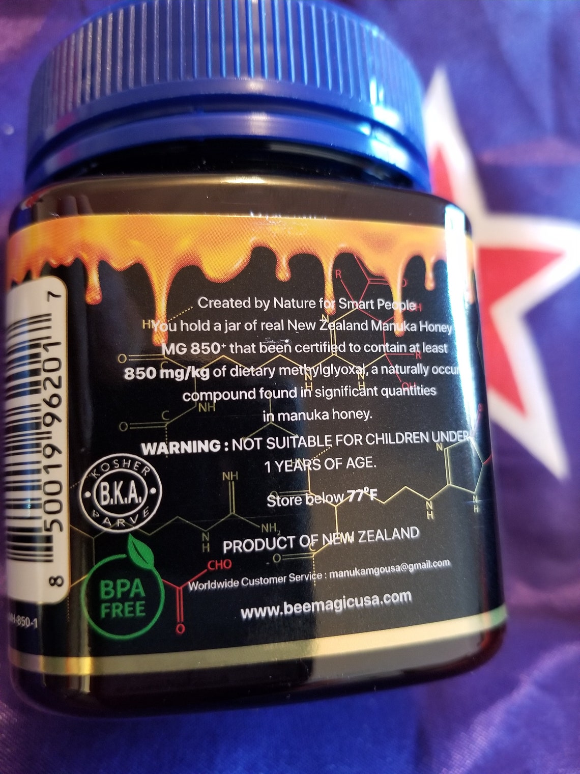 Manuka Honey MGO850 8.8 oz 250 gr Etsy