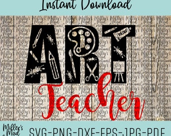 Download Art Teacher Svg Etsy