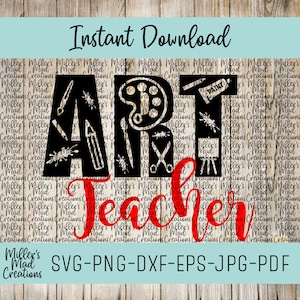 Art Teacher SVG Design: Teacher Life (Digital Download)
