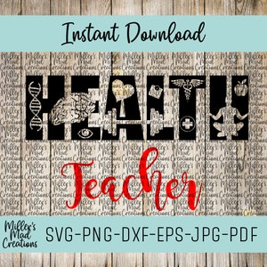 Health Teacher Svg, Health Teacher Shirt, Health Teacher Mug, Health Teacher Design, Health Teacher Life Svg