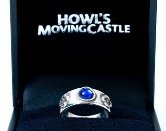 Sterling Silver Couple Ring Howl Moving Castle Ring Howls Ring