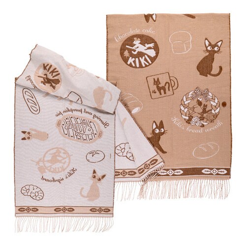 Original Ghibli Shoulder shops Shawl • Kikis Delivery Service Jacquard Stole/Scarf/Tippet/Cape/Put-on/Muffler • Jiji Gigi Anime Ghibli Studio Gift
